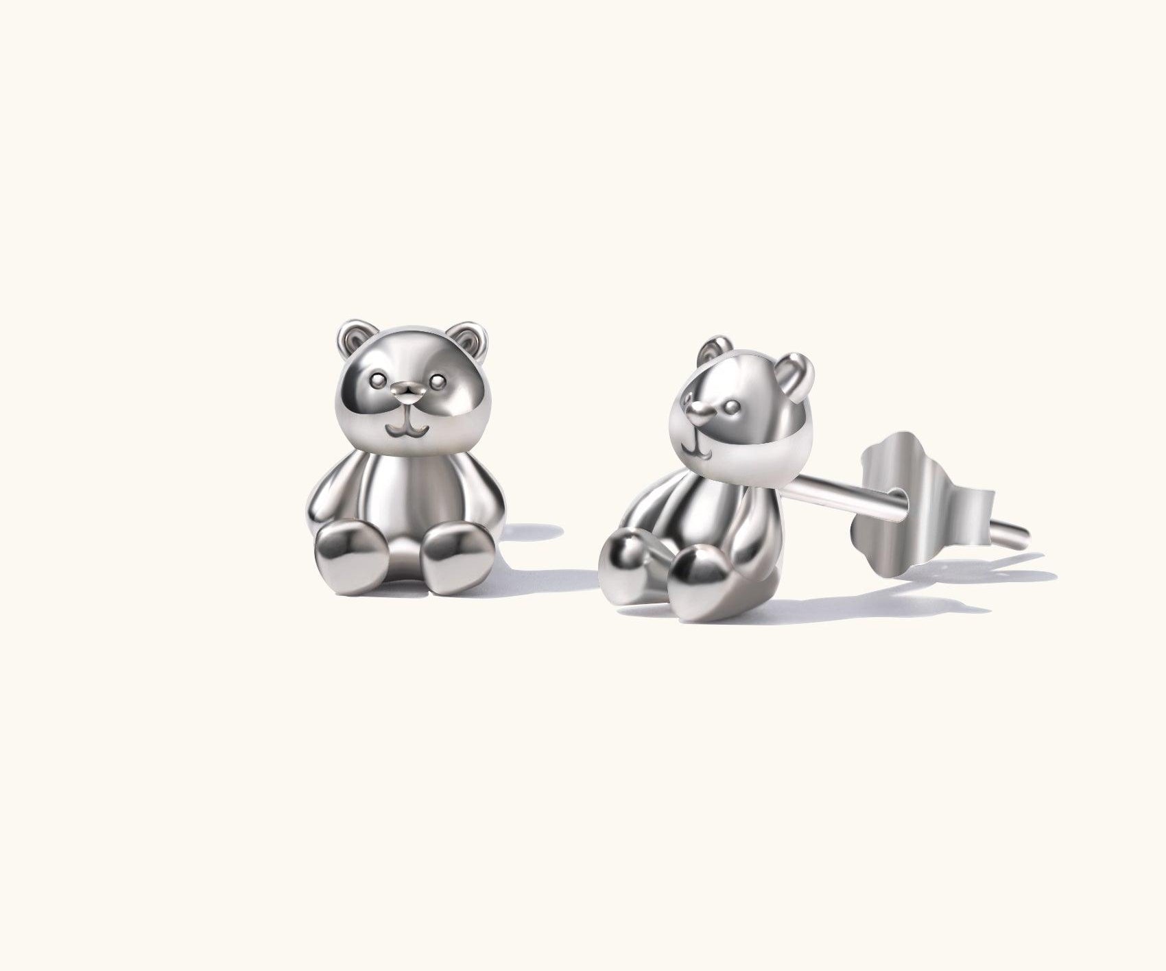 Bear Stud Earrings - Nujaya United States