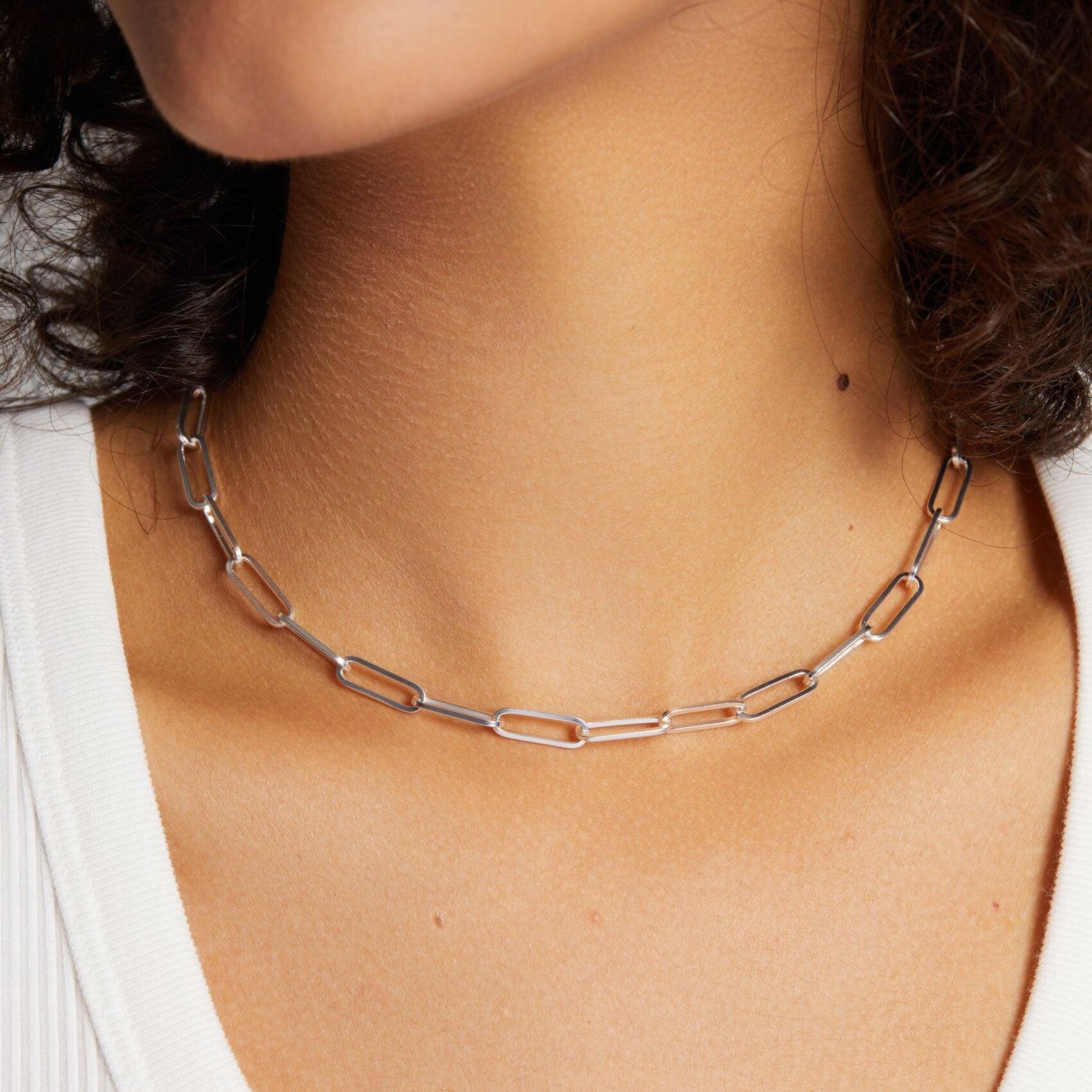 Paperclip Chain Necklace - Nujaya United States