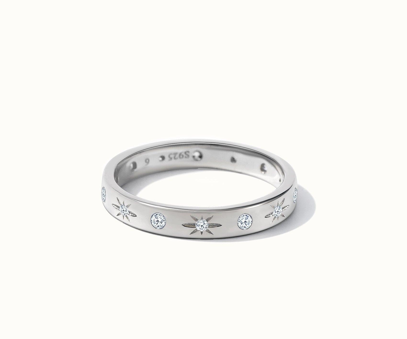 Pavé Star Stacking Ring - Nujaya United States