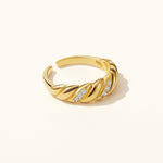 Pavé Twisted Rope Ring - Nujaya United States