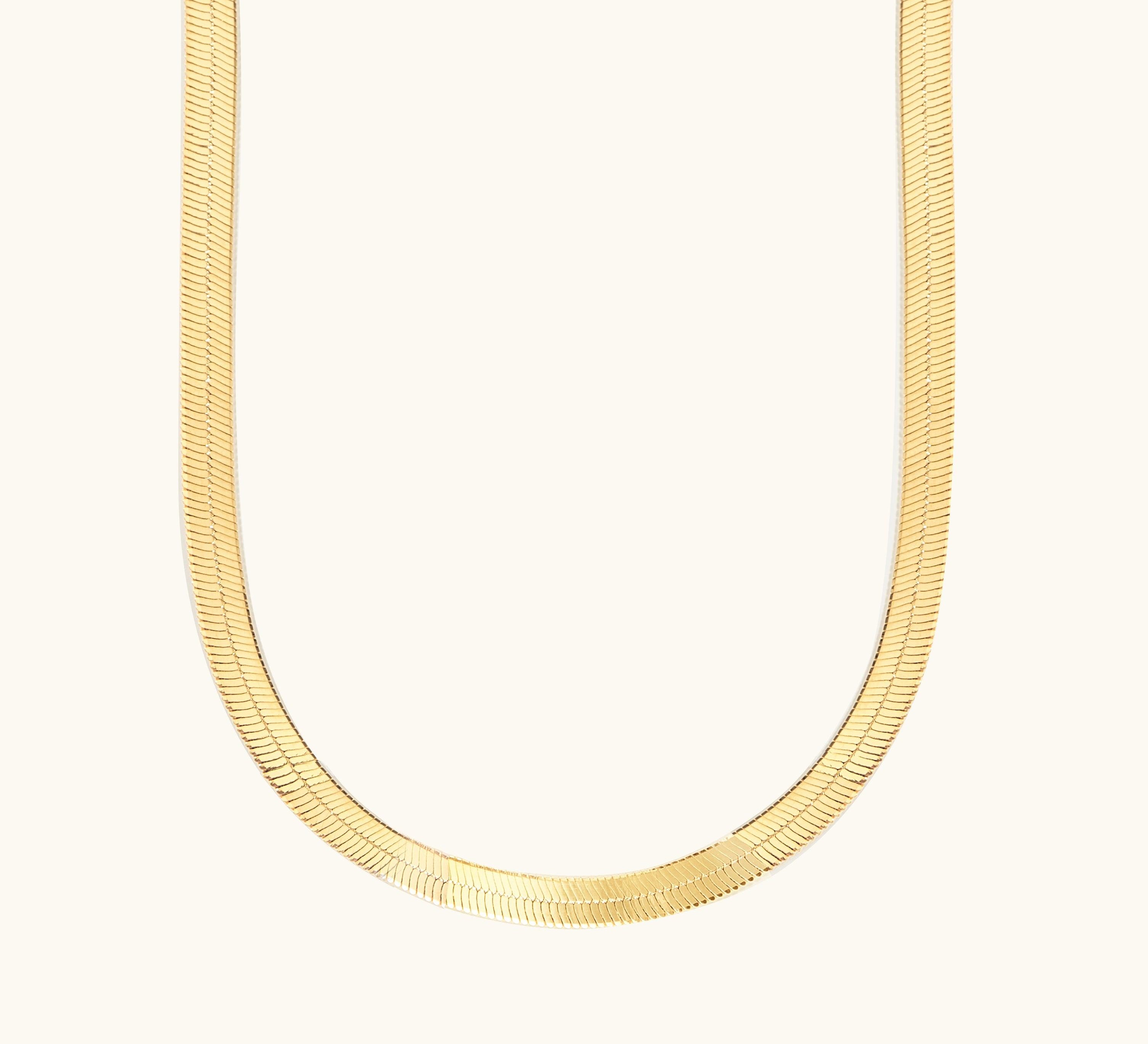 Sophia Herringbone Choker Necklace - Nujaya United States