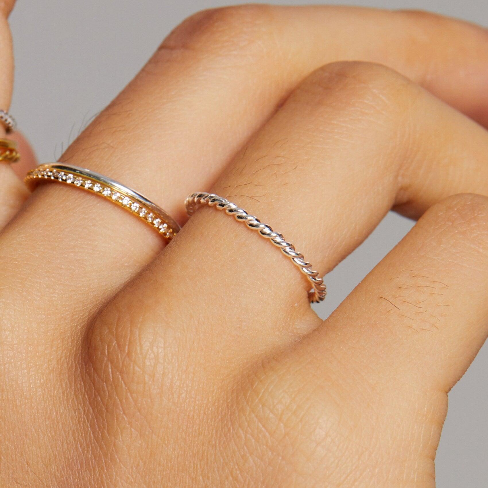 Twisted Stacking Ring - Nujaya United States